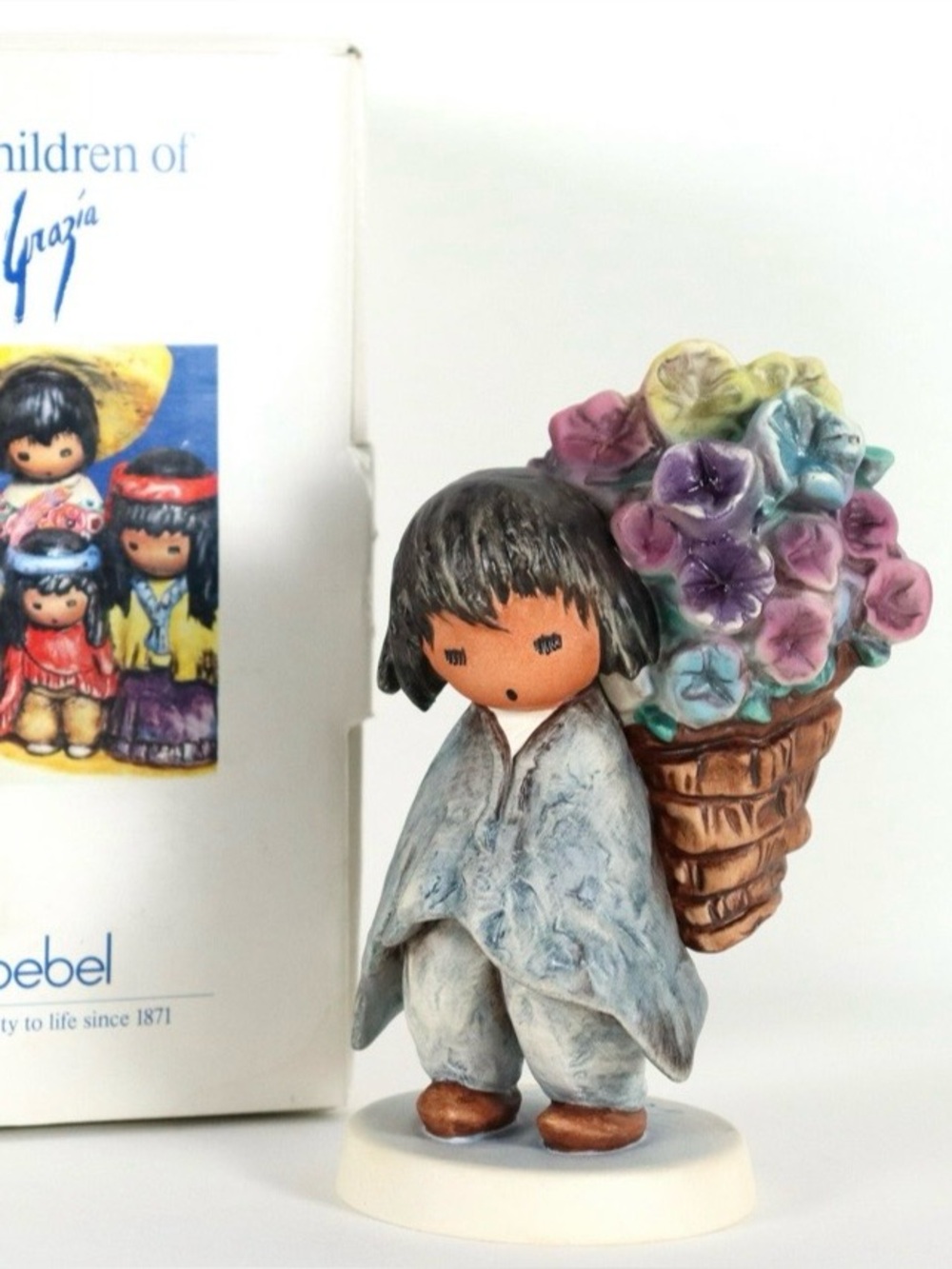 Goebel DeGrazia Pedro #9515 Porcelain Figurine 1990 Germany w/ Original Box
